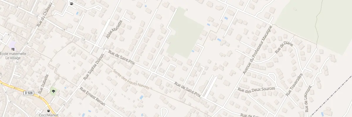 Plan du 77 Rue de Saint-prix à Saint-Leu-la-Forêt