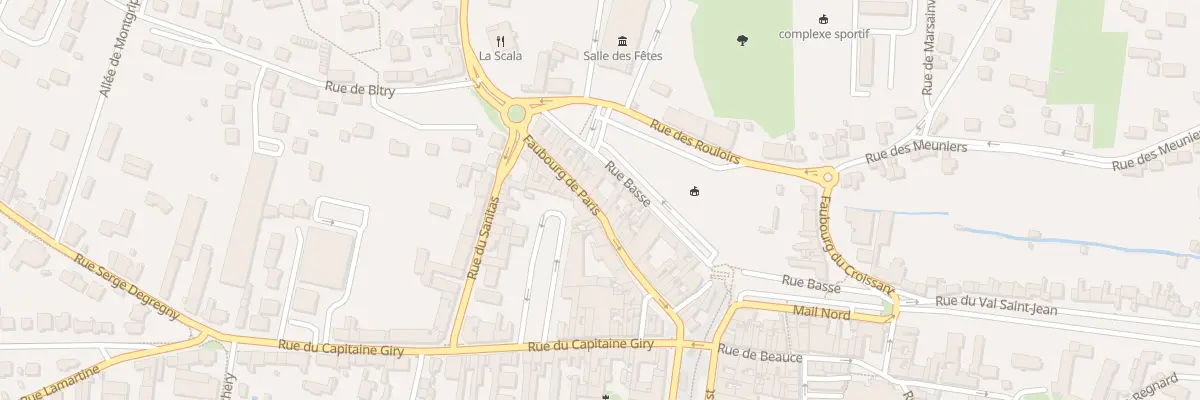 Plan du 34B Fg de Paris à Pithiviers