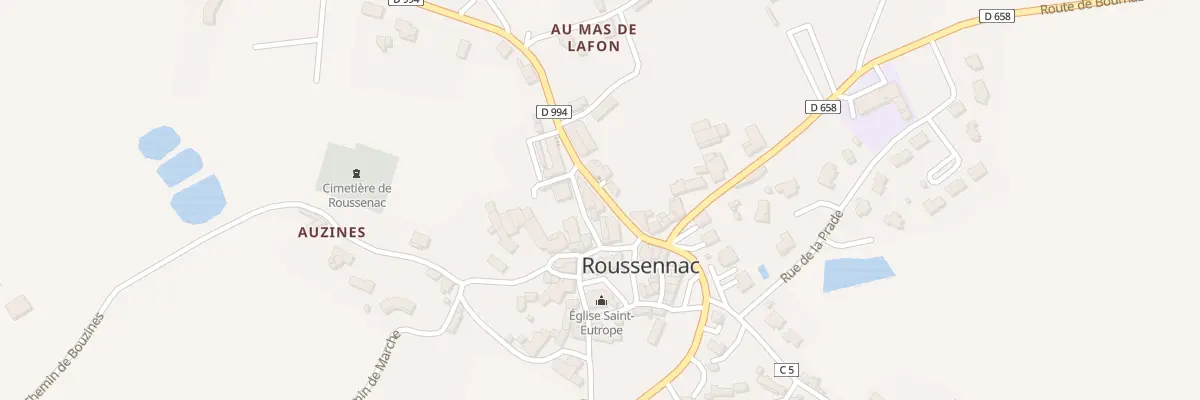 Plan du 5029 Roussennac à Roussennac