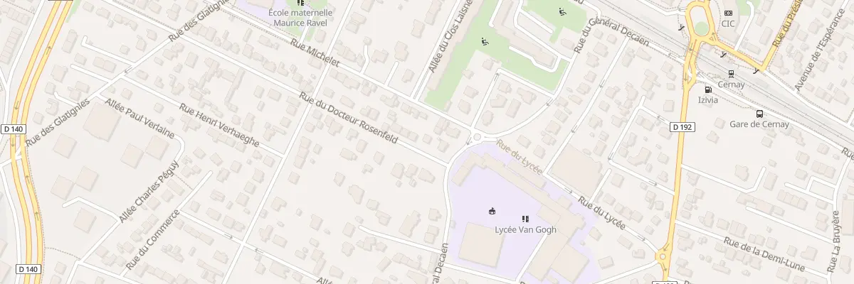 Plan du 28 Rue du Dr Rosenfeld à Ermont