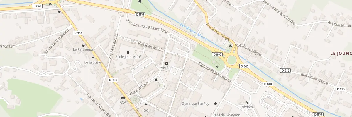 Plan du 294 Rue Jean Moulin à Decazeville