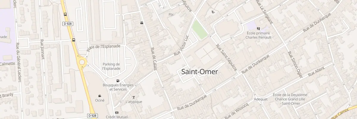 Plan du 7 Rue Victor Luc à Saint-Omer