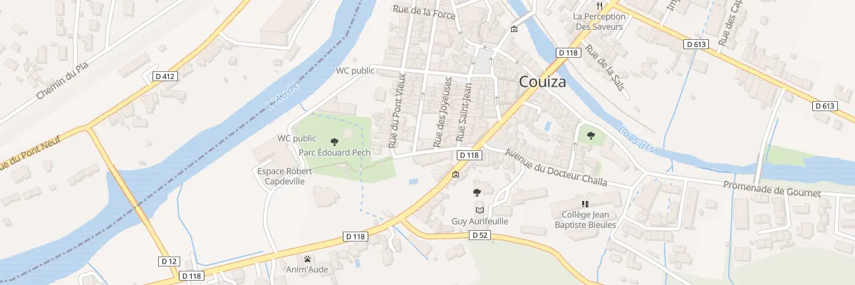 Plan du 156 Le Village à Couiza