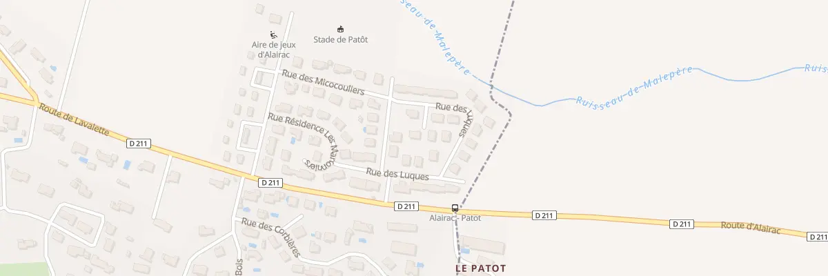 Plan du 2 Imp des Picholines à Alairac