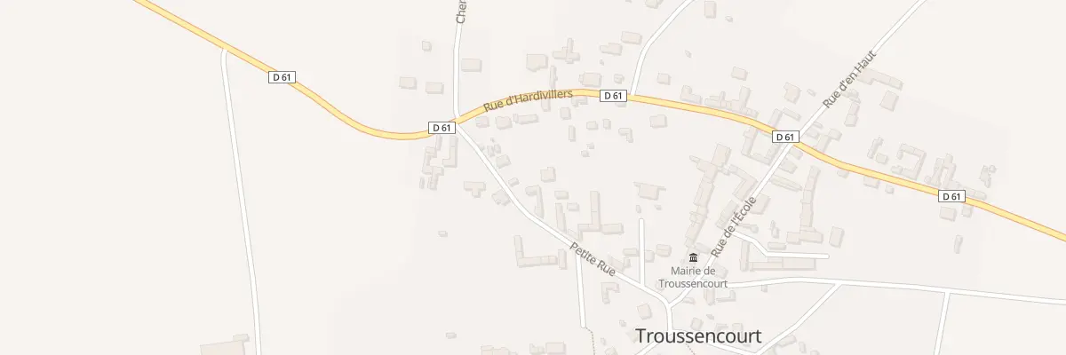 Plan du 18 Ptr Petite Rue à Troussencourt