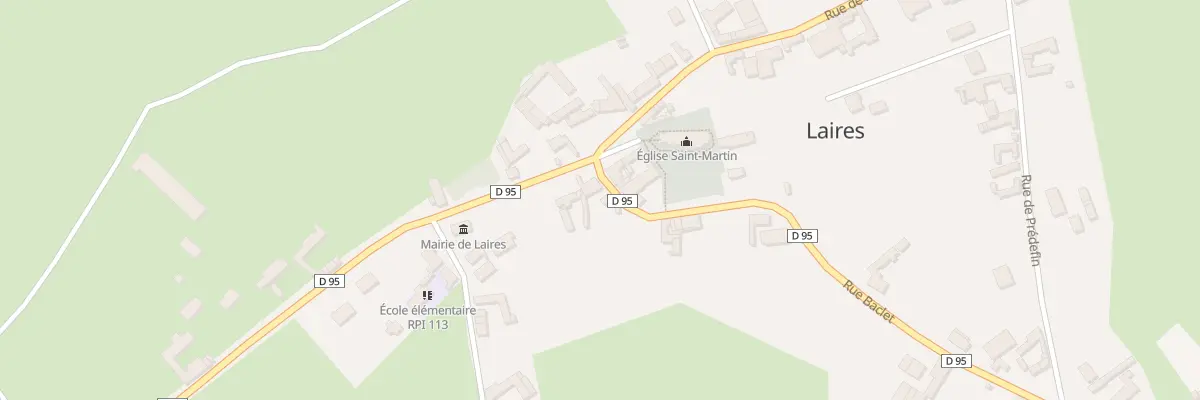 Plan du 5 Vc La Place à Laires