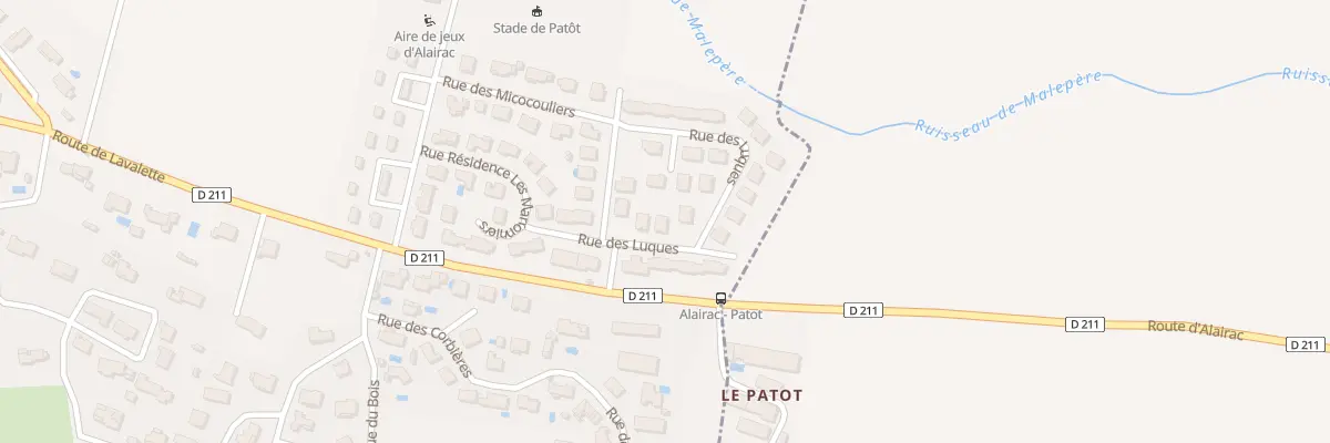 Plan du 3 Rue des Lucques à Alairac