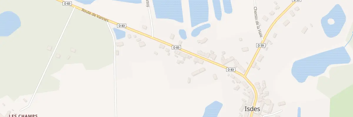 Plan du 23 Rte de Vannes à Isdes