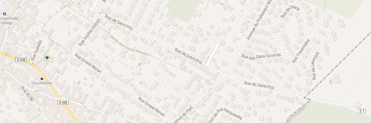 Plan du 88 Rue de Saint-prix à Saint-Leu-la-Forêt