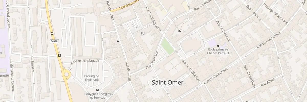 Plan du 24 Rue Victor Luc à Saint-Omer