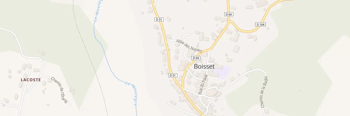 Plan du 6050 Le Bourg à Boisset