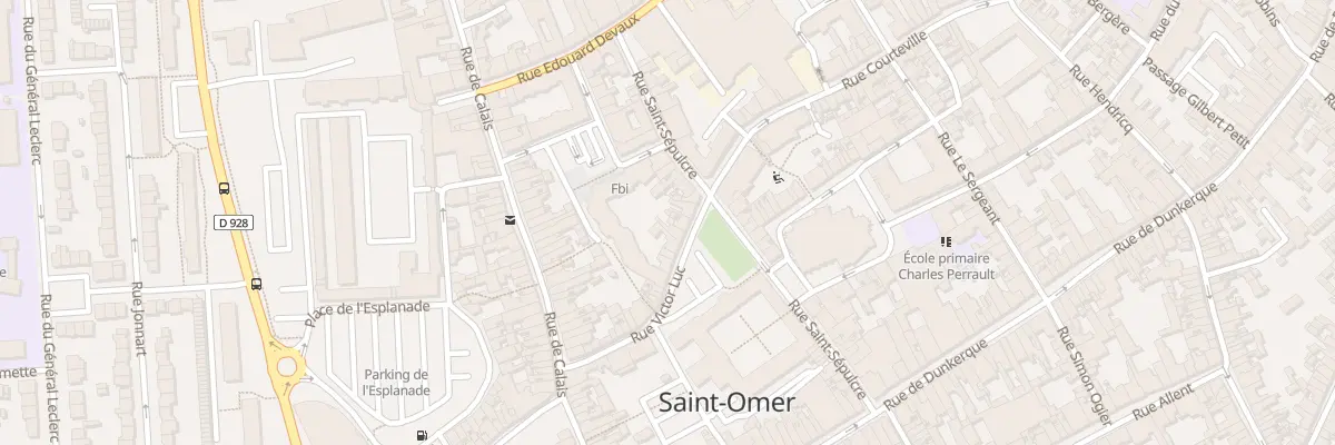 Plan du 30 Rue Victor Luc à Saint-Omer