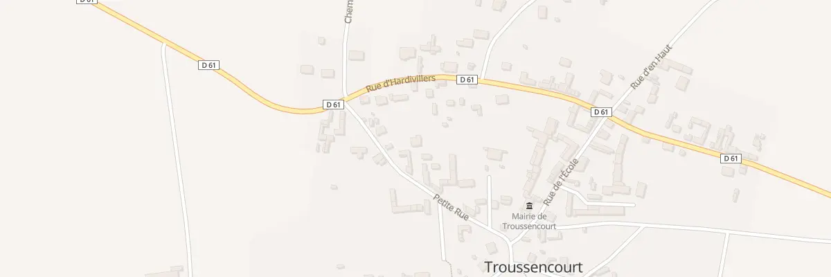 Plan du 16B Ptr Petite Rue à Troussencourt