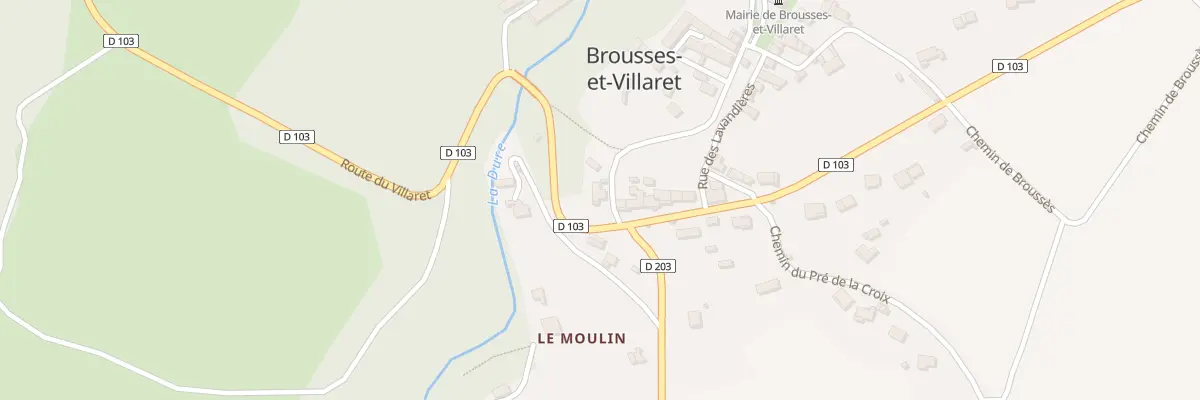 Plan du 1 Rue de la Mairie à Brousses-et-Villaret