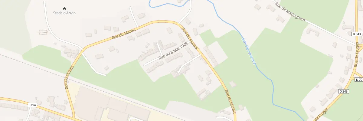 Plan du 2 Rue du Huit Mai à Anvin