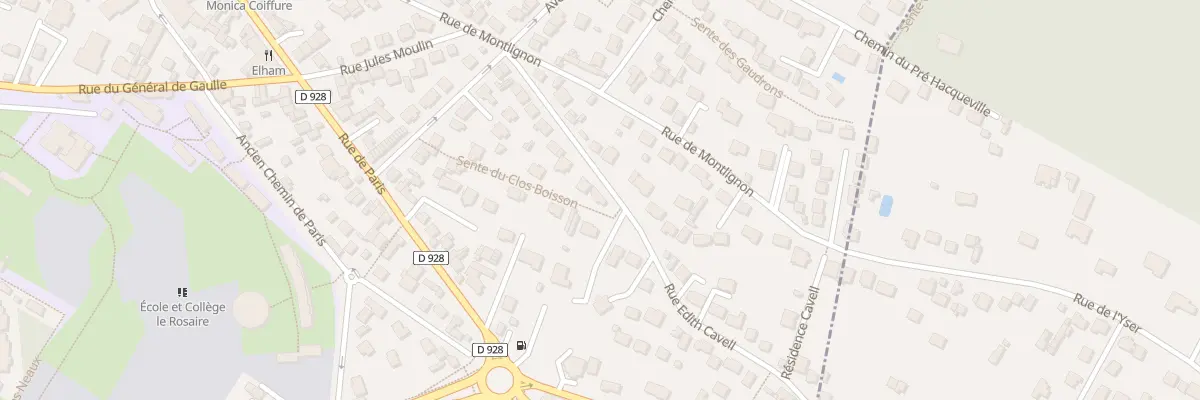 Plan du 24 Rue Edith Cavell à Saint-Leu-la-Forêt