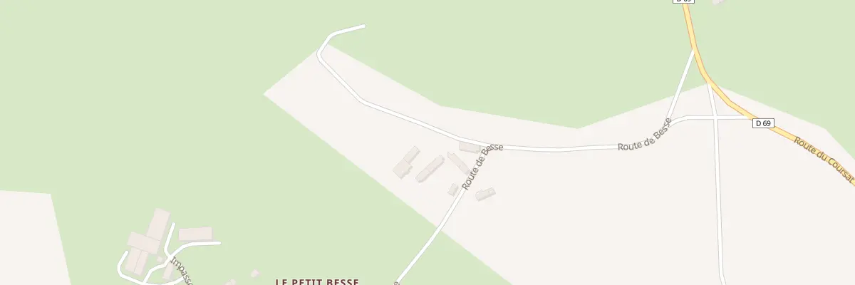 Plan du 198 Le Petit Besse à Saint-Pierre-les-Bois