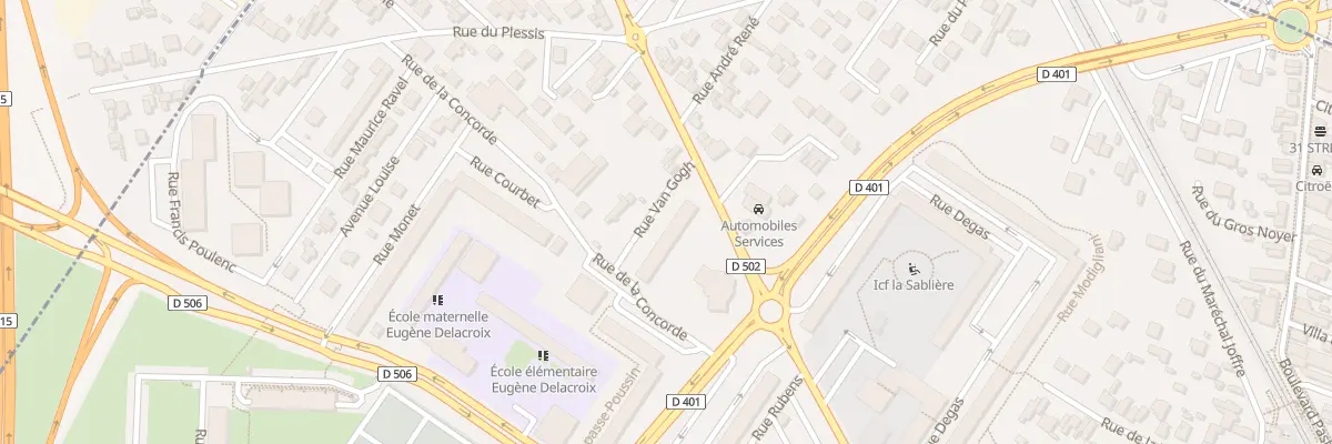 Plan du 6 Rue Van Gogh à Ermont