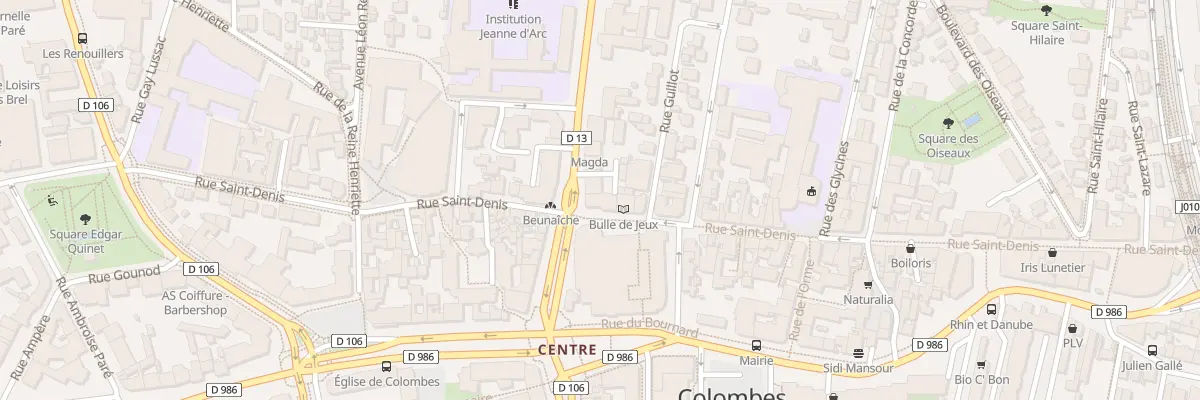 Plan du 72 Rue Saint-Denis à Colombes