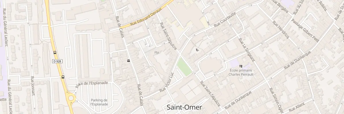 Plan du 34 Rue Victor Luc à Saint-Omer