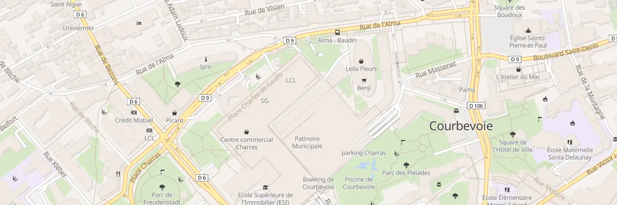 Plan du 36 Rue Baudin à Courbevoie