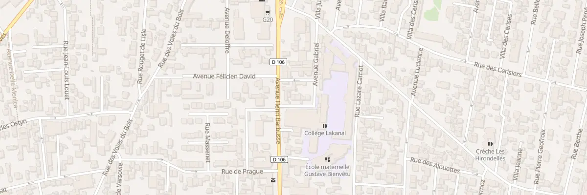 Plan du 5 Rue Lakanal à Colombes