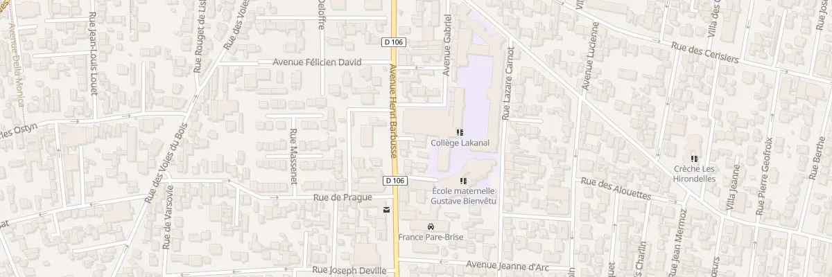 Plan du 65 Av Henri Barbusse à Colombes