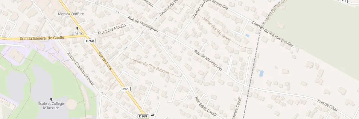 Plan du 17 Rue Edith Cavell à Saint-Leu-la-Forêt