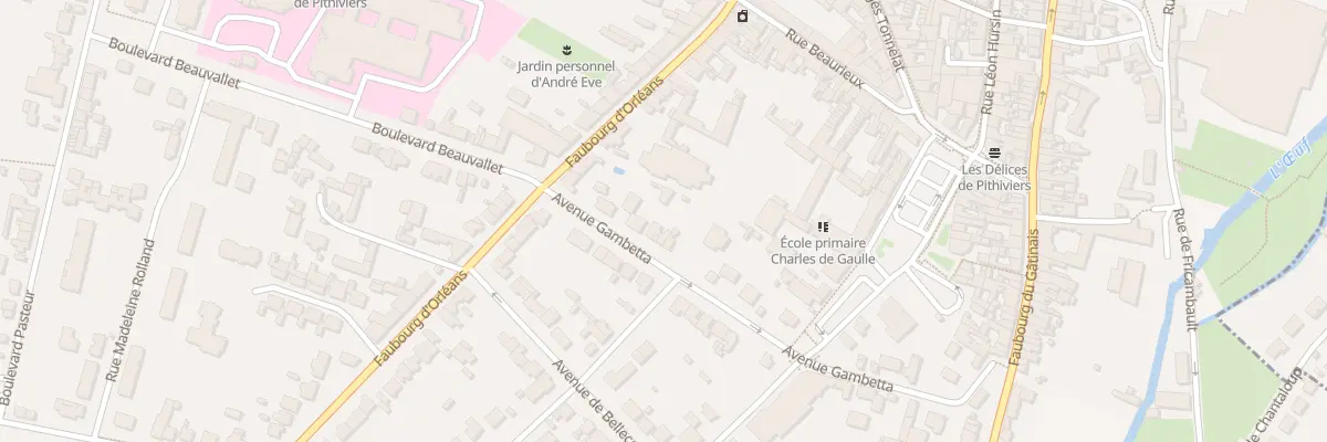 Plan du 5 Av Gambetta à Pithiviers