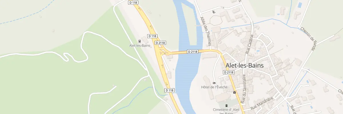 Plan du 3 Rte Nationale à Alet-les-Bains