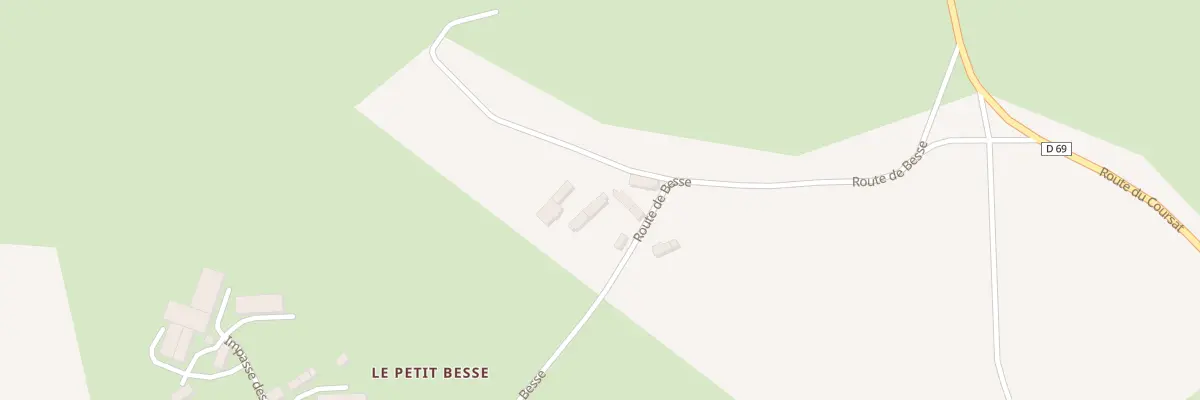 Plan du 356 Rte de Besse à Saint-Pierre-les-Bois