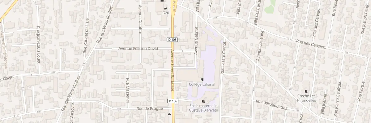 Plan du 7 Rue Lakanal à Colombes