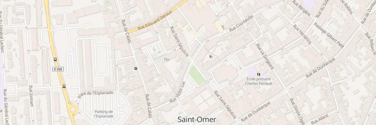 Plan du 36 Rue Victor Luc à Saint-Omer