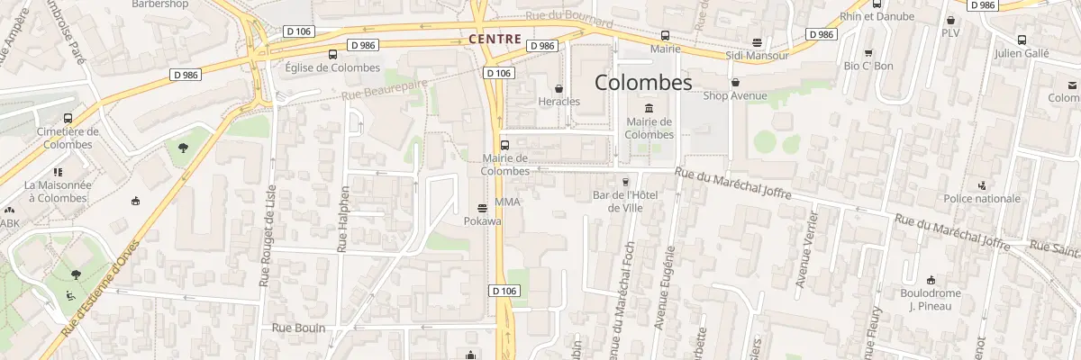Plan du 8 Rue du Maréchal Joffre à Colombes