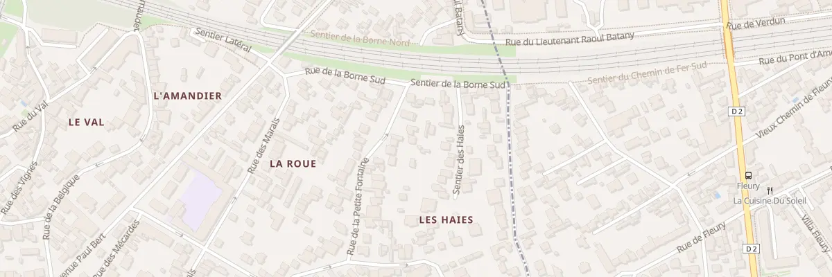 Plan du 9 Rue de la Petite Fontaine à Meudon