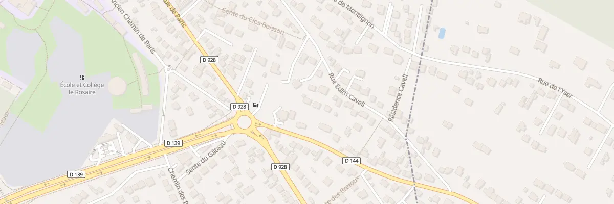 Plan du 38 Rue Edith Cavell à Saint-Leu-la-Forêt
