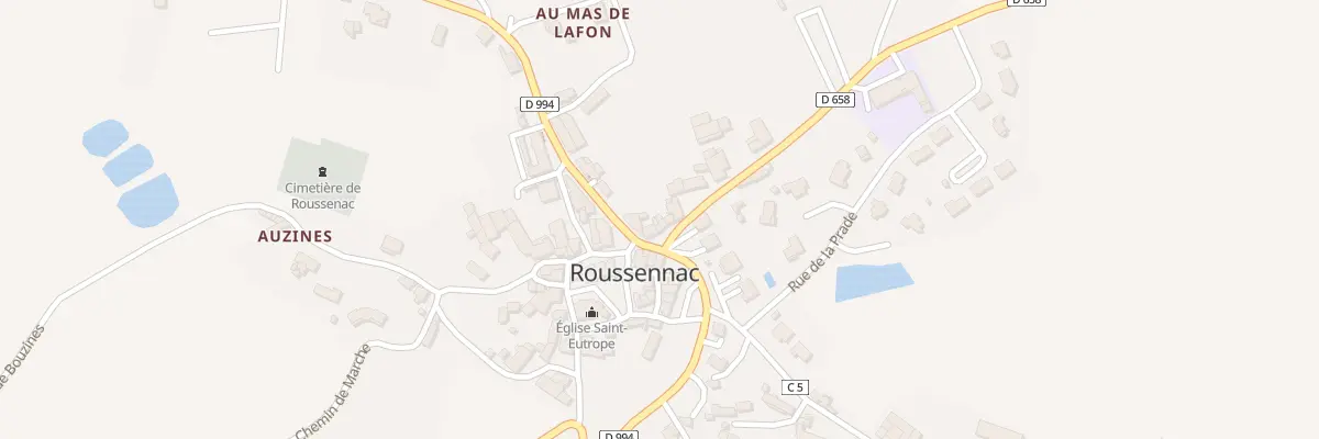 Plan du 5012 Roussennac à Roussennac