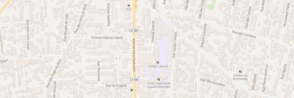 Plan du 9 Rue Lakanal à Colombes