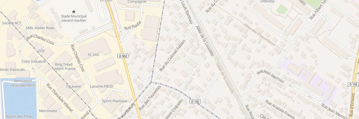 Plan du 127 Rue du Colonel Fabien à Saint-Prix