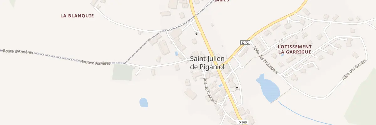 Plan du 5171 Saint Julien de Piganiol à Saint-Santin