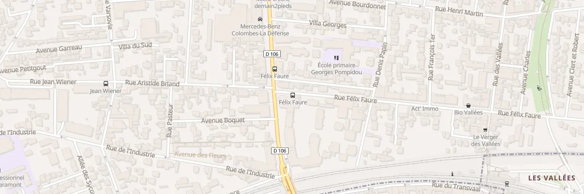 Plan du 6 Rue Félix Faure à Colombes