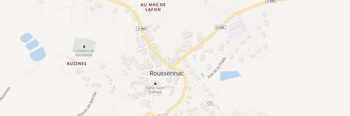 Plan du 19 Rte de Bournazel à Roussennac