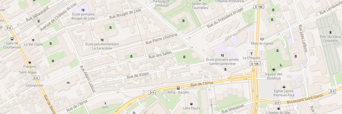 Plan du 40 Rue Des Salles à Courbevoie