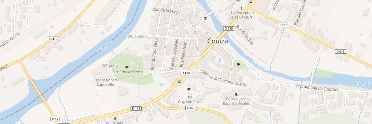 Plan du 280 Le Village à Couiza