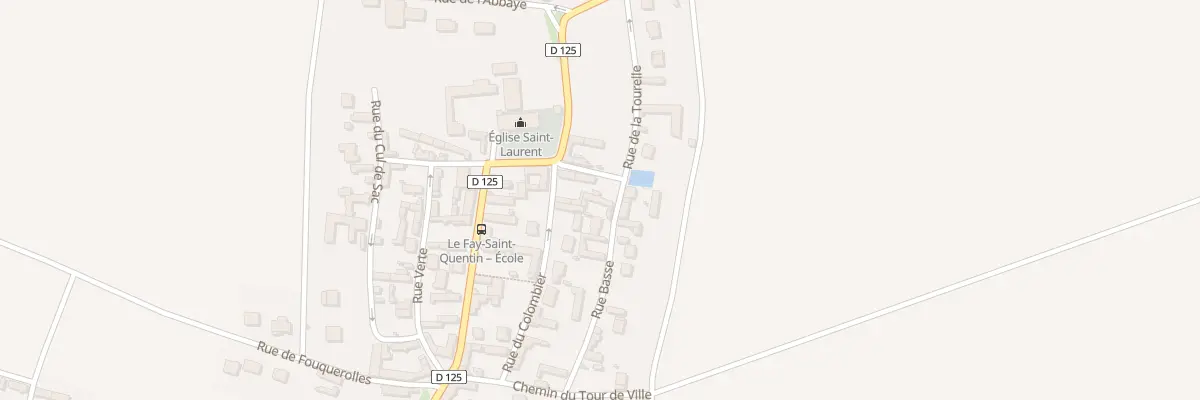 Plan du 13 Rue Basse au Fay-Saint-Quentin
