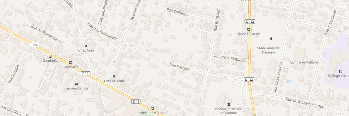 Plan du 20 Rue Pasteur à Sannois