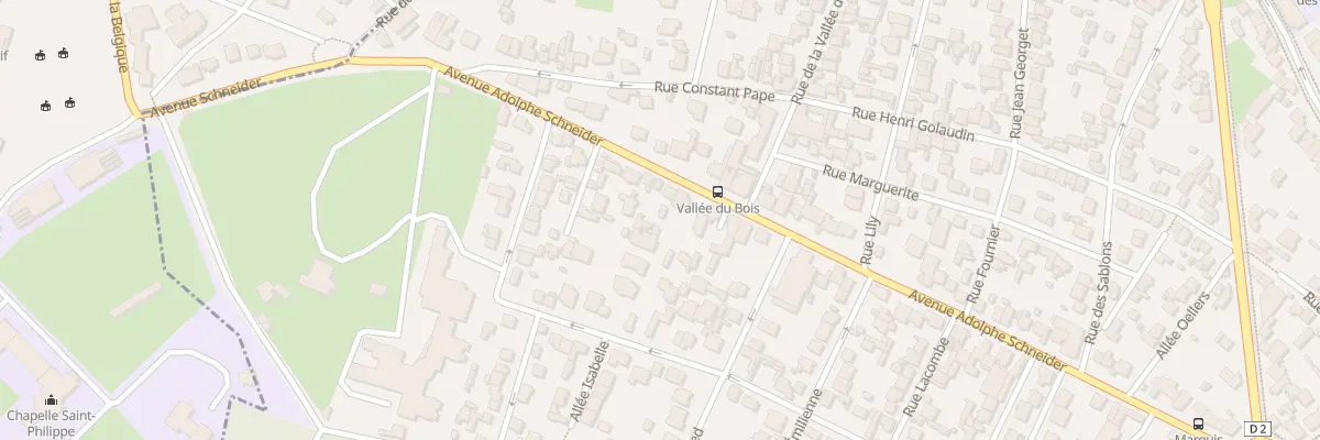 Plan du 61 Pas Ave Adolphe Schneider 61 à Clamart