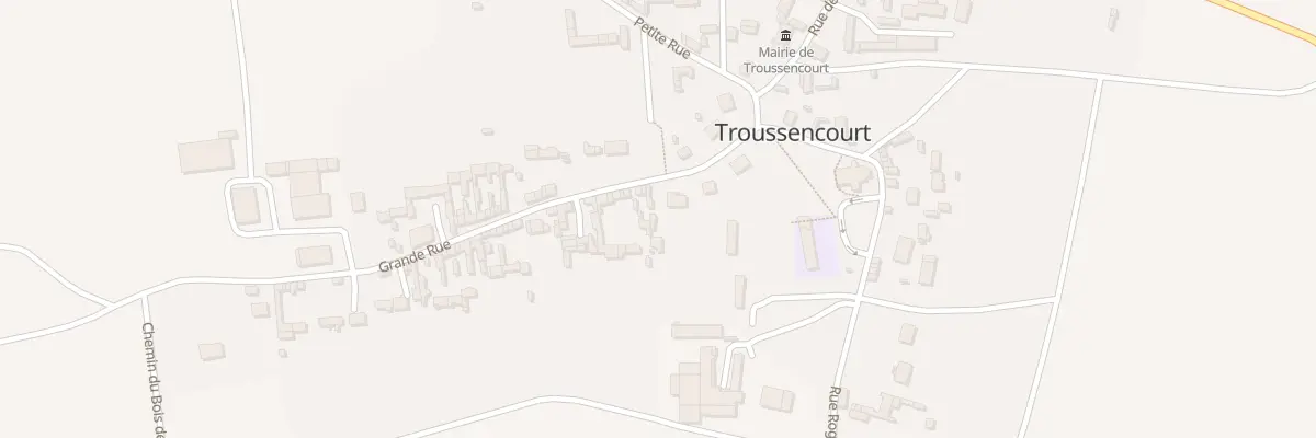 Plan du 1 Gr Grande Rue à Troussencourt