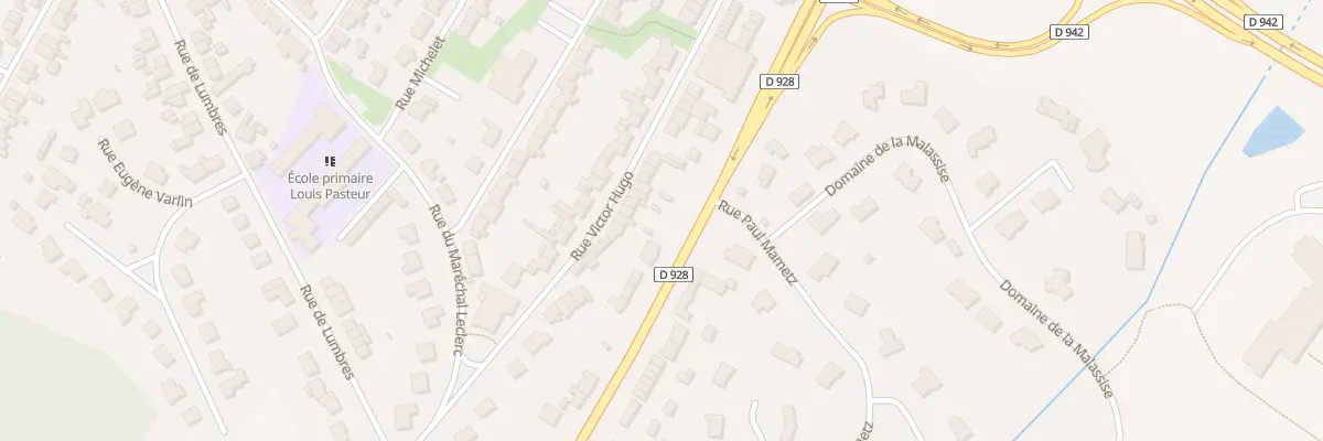 Plan du 28 Rue Victor Hugo à Longuenesse