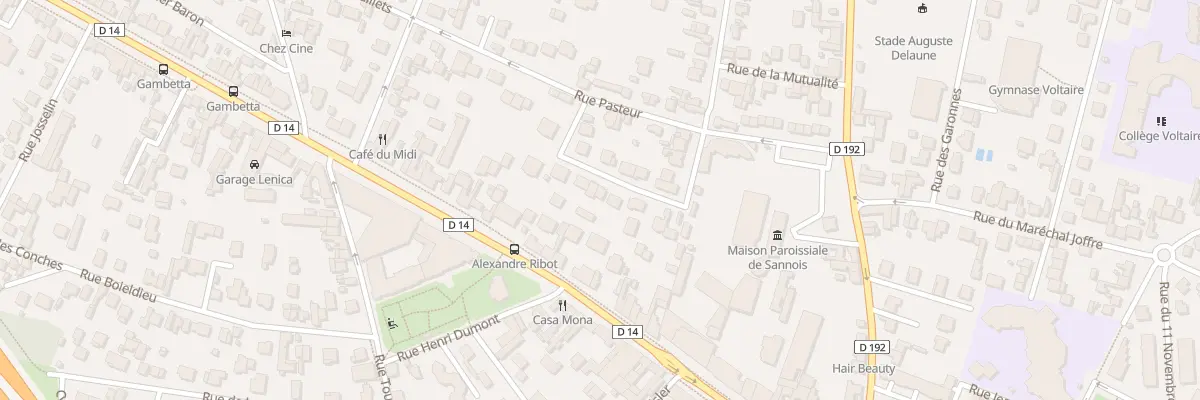 Plan du 17 Rue Pierre et Marie Curie à Sannois